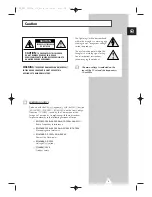 Preview for 3 page of Samsung UW-17J11VD Owner'S Instructions Manual