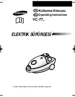 Preview for 1 page of Samsung VC-77 Series Operating Instructions Manual