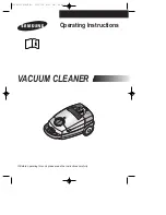 Samsung VC-8918V Operating Instructions Manual preview