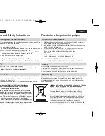 Preview for 11 page of Samsung VP-D351 Owner'S Instruction Book