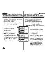 Preview for 72 page of Samsung VP - D361W(i) Owner'S Manual