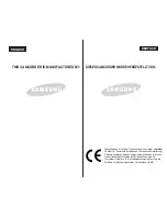 Preview for 107 page of Samsung VP - D361W(i) Owner'S Manual