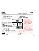 Preview for 21 page of Samsung VP-D55, VP-D60, VP-D65 Owner'S Manual