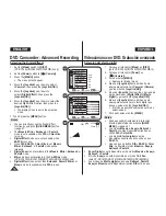 Preview for 58 page of Samsung VP-DC161WB Owner'S Instruction Manual