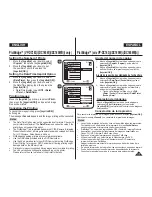 Preview for 107 page of Samsung VP-DC161WB Owner'S Instruction Manual