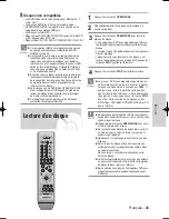 Preview for 43 page of Samsung VR330 - DVD - DVDr/ VCR Combo (French) Manuel D'Instructions