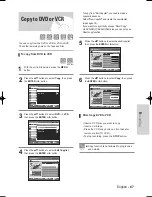 Preview for 166 page of Samsung VR330 - DVD - DVDr/ VCR Combo (French) Manuel D'Instructions