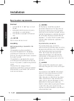 Preview for 16 page of Samsung WA45K7600A series User Manual