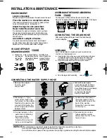 Preview for 8 page of Samsung WA7000A1 Owner'S Instructions Manual