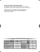 Preview for 10 page of Samsung WA7000A1 Owner'S Instructions Manual