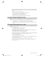 Preview for 6 page of Samsung WD0804W8E Safety Information Manual