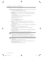 Preview for 7 page of Samsung WD0804W8E Safety Information Manual