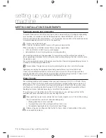 Preview for 10 page of Samsung WD8700CJA User Manual