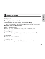 Preview for 14 page of Samsung WEP475 - Bluetooth Headset User Manual