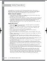 Preview for 2 page of Samsung WF-J124A Owner'S Instructions Manual