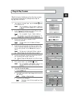 Preview for 11 page of Samsung WS-32A10HW Owner'S Instructions Manual