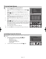 Preview for 19 page of Samsung WS-32Z408D Owner'S Instructions Manual