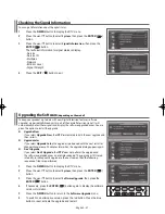 Preview for 21 page of Samsung WS-32Z408D Owner'S Instructions Manual