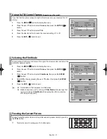 Preview for 31 page of Samsung WS-32Z408D Owner'S Instructions Manual