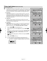 Preview for 33 page of Samsung WS-32Z408D Owner'S Instructions Manual