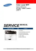 Preview for 1 page of Samsung Xpress C480 Series Service Manual