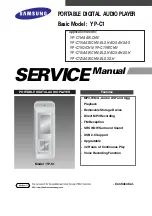 Preview for 1 page of Samsung YP-C1 Service Manual