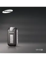 Samsung YP-F2 User Manual preview