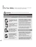 Preview for 2 page of Samsung YP-F2J Owner'S Manual