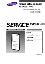 Samsung YP-K3 Service Manual preview