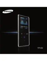 Samsung YP-K3 User Manual preview