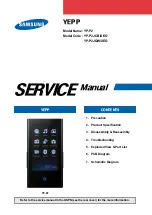 Preview for 1 page of Samsung YP-P2 Service Manual