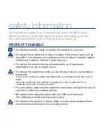 Preview for 4 page of Samsung YP-U5 User Manual