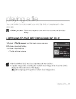 Preview for 35 page of Samsung YP-VP1 User Manual