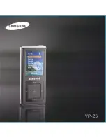 Preview for 1 page of Samsung YP-Z5 User Manual