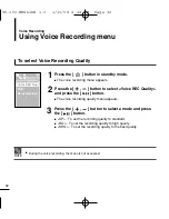 Preview for 32 page of Samsung YV-150 User Manual