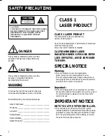 Preview for 2 page of Samsung Z-100M Owner'S Instructions Manual