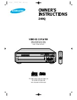 Preview for 2 page of Samsung Z-99Q Owner'S Instructions Manual