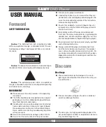 Preview for 18 page of Samy SDD 3200 User Manual