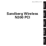 Preview for 1 page of Sandberg Wireless N300 PCI Quick Start Manual