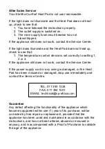 Preview for 6 page of S&P Africa Electra Comfort 2401 Instruction Manual