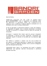 Preview for 3 page of Sandri Garden SG-TR 20 Instruction Manual