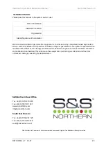 Preview for 20 page of S&S Northern MERLIN CO DETECTOR X Installation Operation & Maintenance