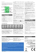 Preview for 2 page of Sangamo CHOICE RSTAT8 Quick Start Manual