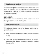 Preview for 33 page of Sangean RCR-9 User Manual