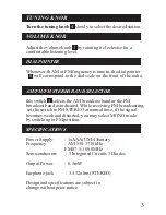 Preview for 4 page of Sangean SR-2 User Manual