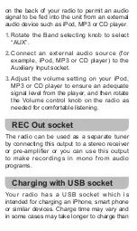 Preview for 9 page of Sangean WR-11BT+ User Manual