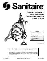 Preview for 6 page of Sanitaire SC6080 Series Owner'S Manual