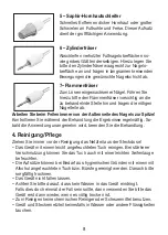 Preview for 8 page of Sanitas SMA 36 Instructions For Use Manual