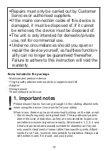 Preview for 12 page of Sanitas SMA 36 Instructions For Use Manual