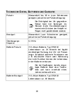 Preview for 22 page of Sanitas SPM 21 Operating Instructions Manual